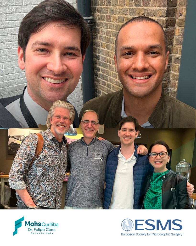 Dr. Felipe Cerci com colegas em Londres