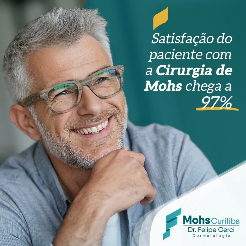 Satisfação do paciente com a cirurgia de Mohs chega a 97%
