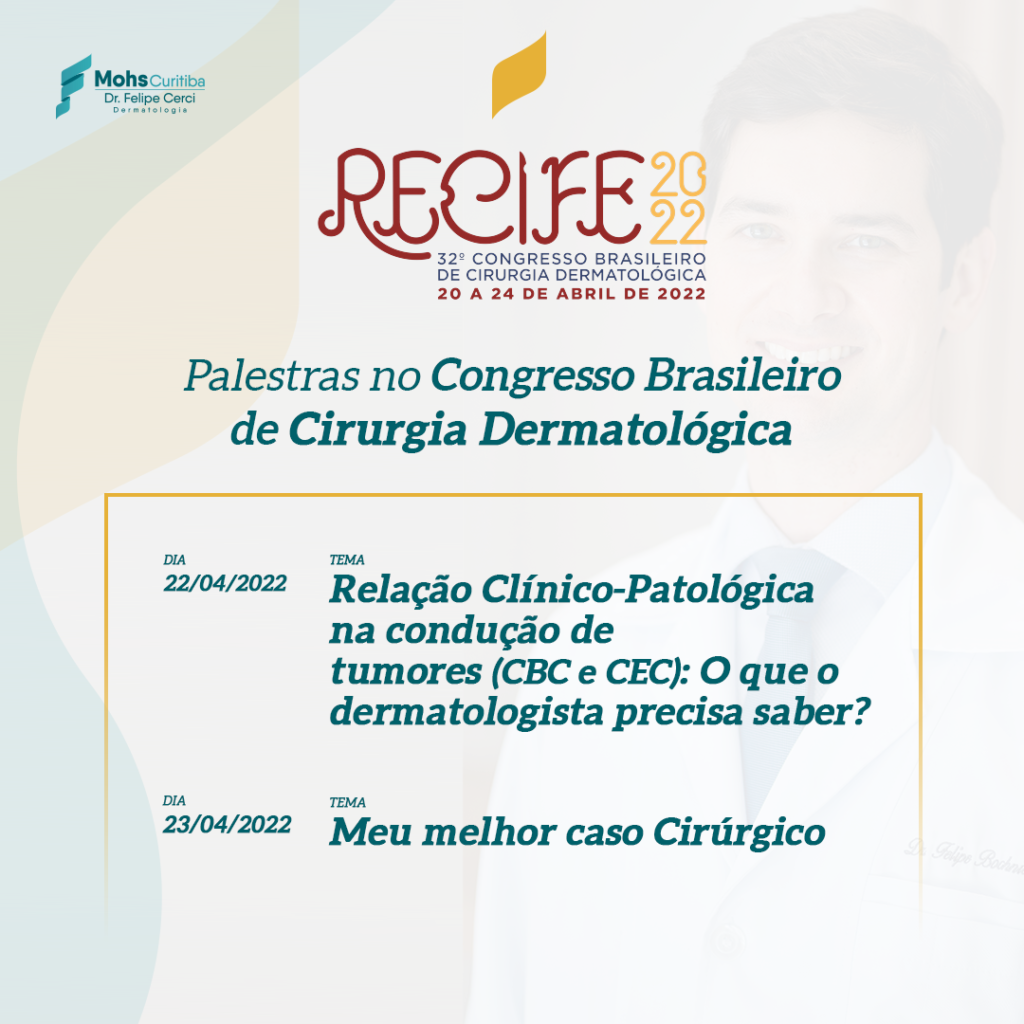 Palestras no Congresso Brasileiro de Cirurgia Dermatológica