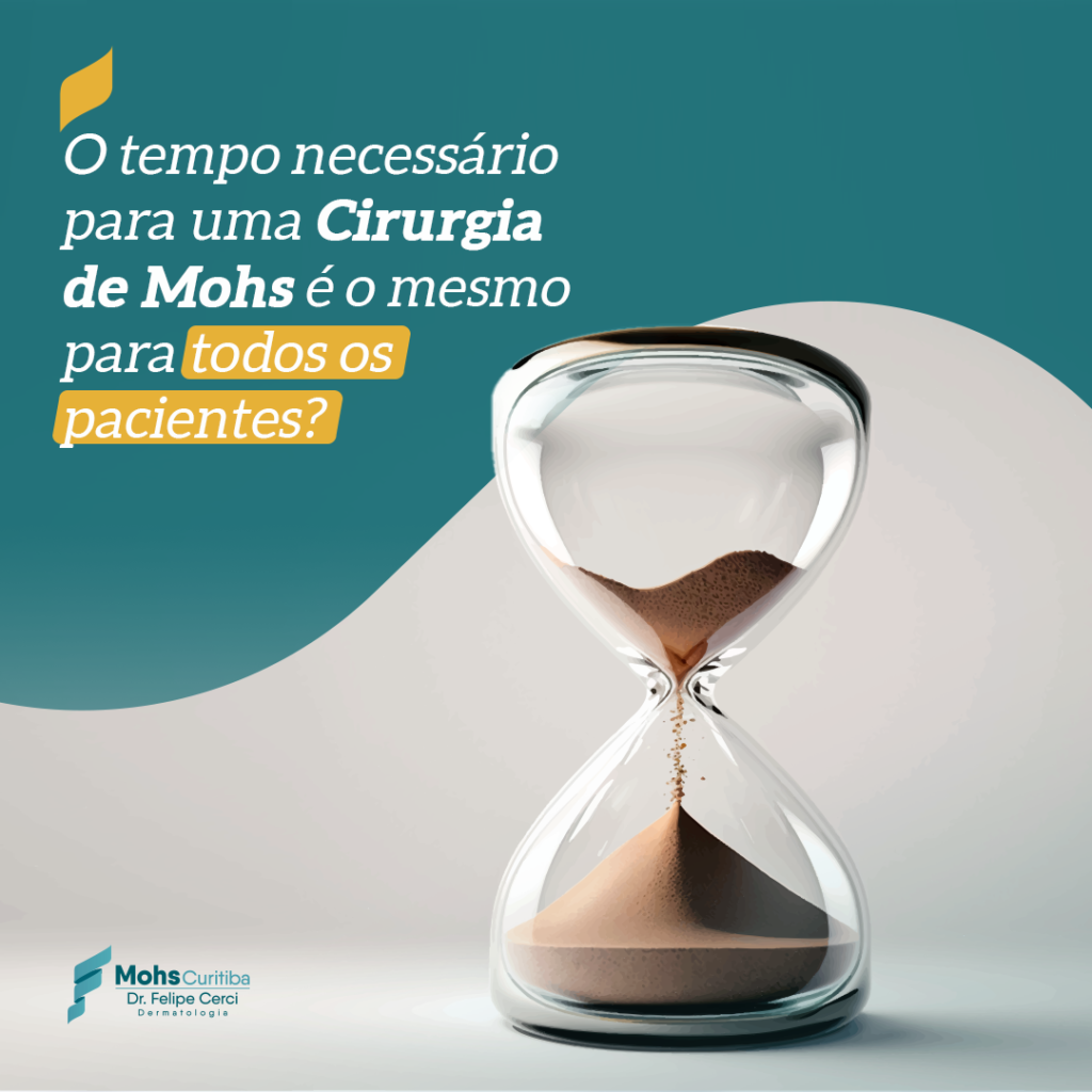O tempo necessário para uma Cirurgia de Mohs é o mesmo para todos os pacientes?