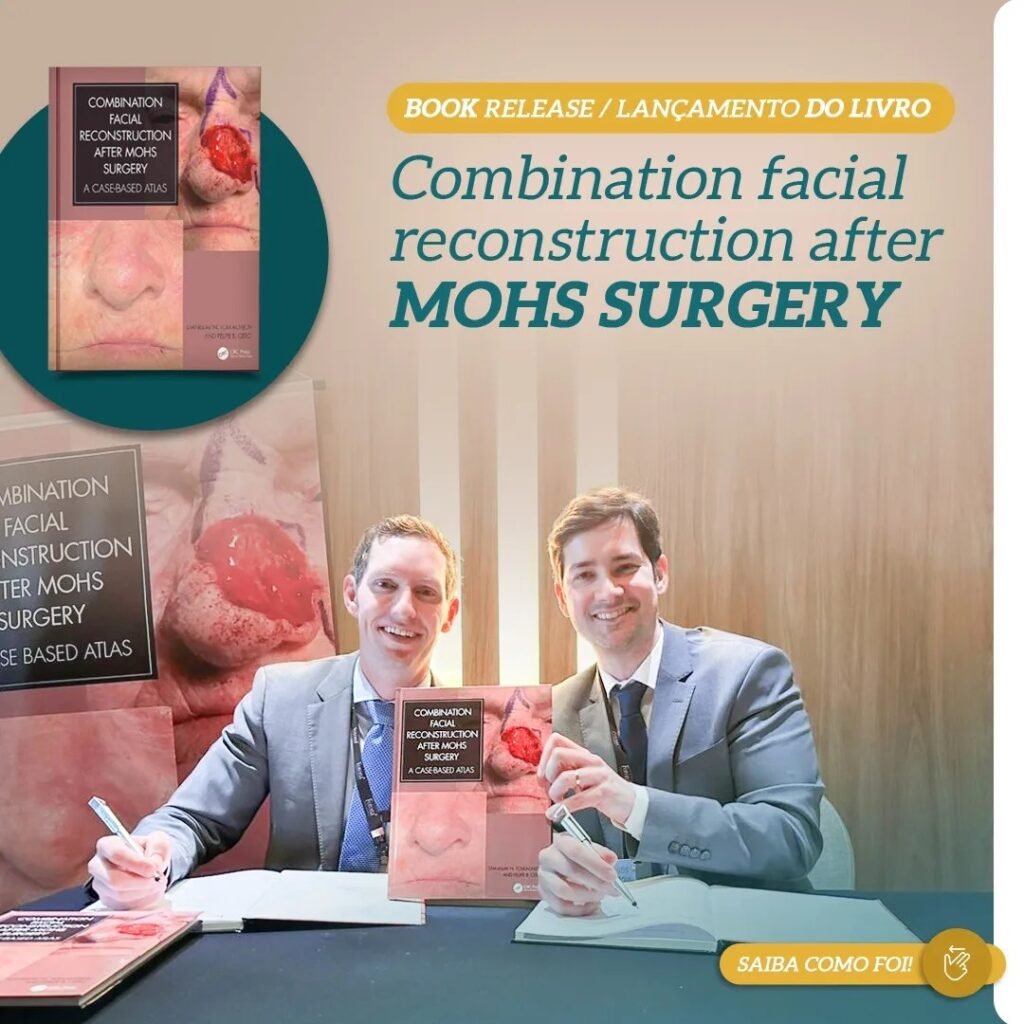 Lançamento do livro “Combination Facial Reconstruction after Mohs Sugery: A Case Based Atlas”. 