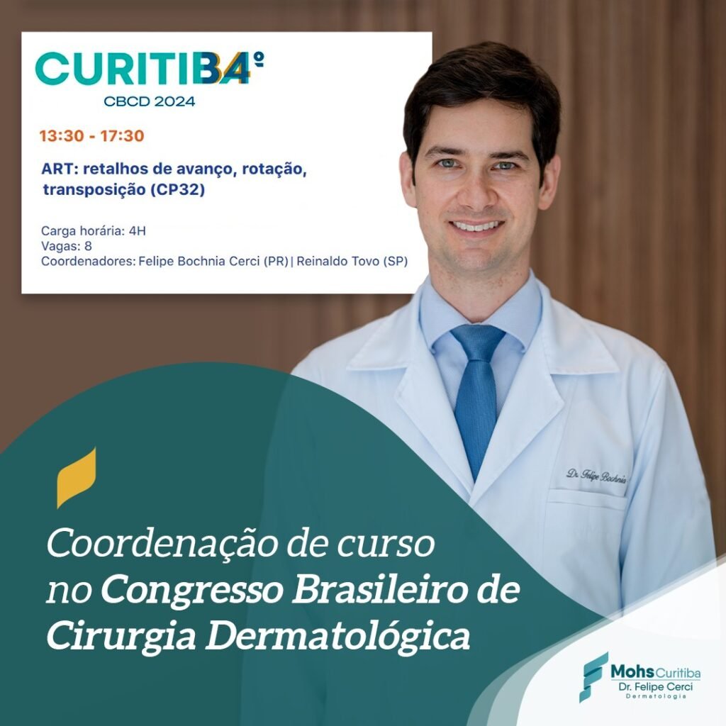 Coordenação de curso no Congresso Brasileiro de Cirurgia Dermatológica