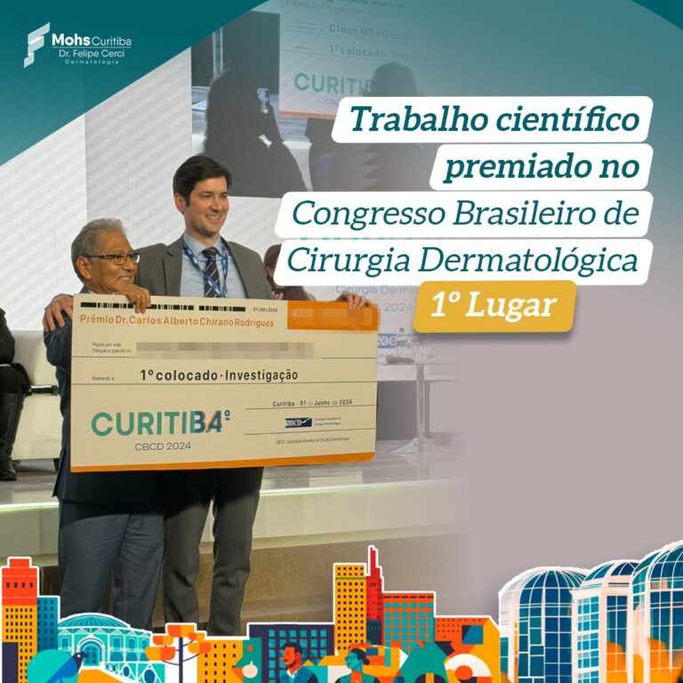 Trabalho Científico no Congresso Brasileiro de Cirurgia Dermatológica