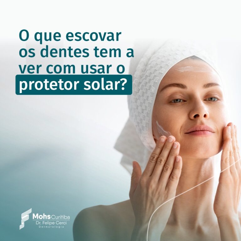 O que escovar os dentes tem a ver com usar protetor solar?