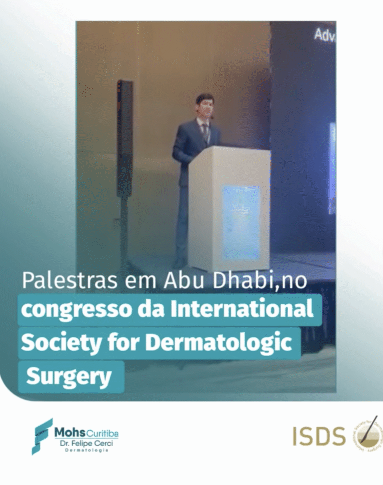 Palestras em Abu Dhabi, no congresso da International Society for Dermatologic Surgery