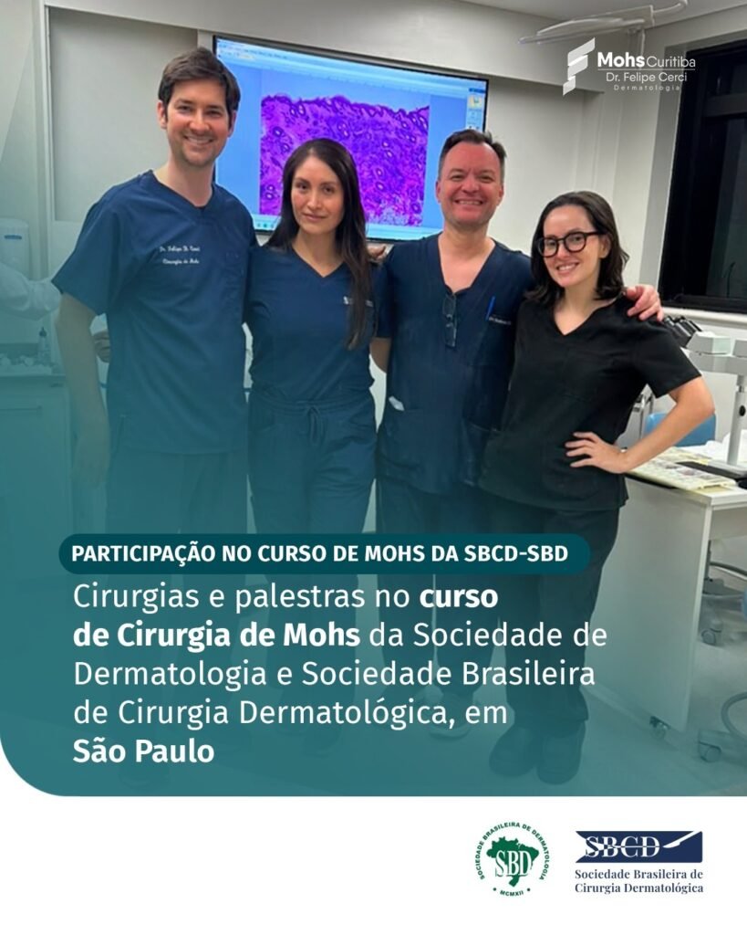Curso de formação em cirurgia de Mohs da SBD e da SBCD, em São Paulo